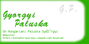 gyorgyi paluska business card